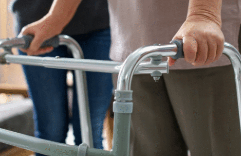 Mobility Aid Walker in Home